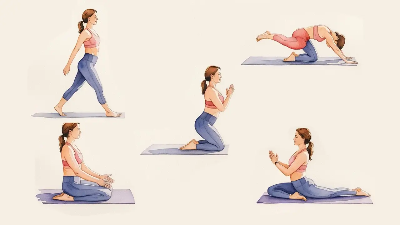 New Mom practicing Yoga as a part of Postpartum care.