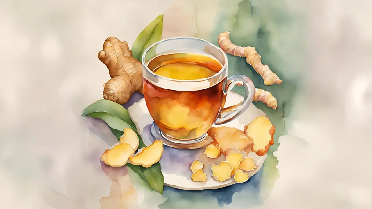 Illustration of ways to consume ginger during pregnancy